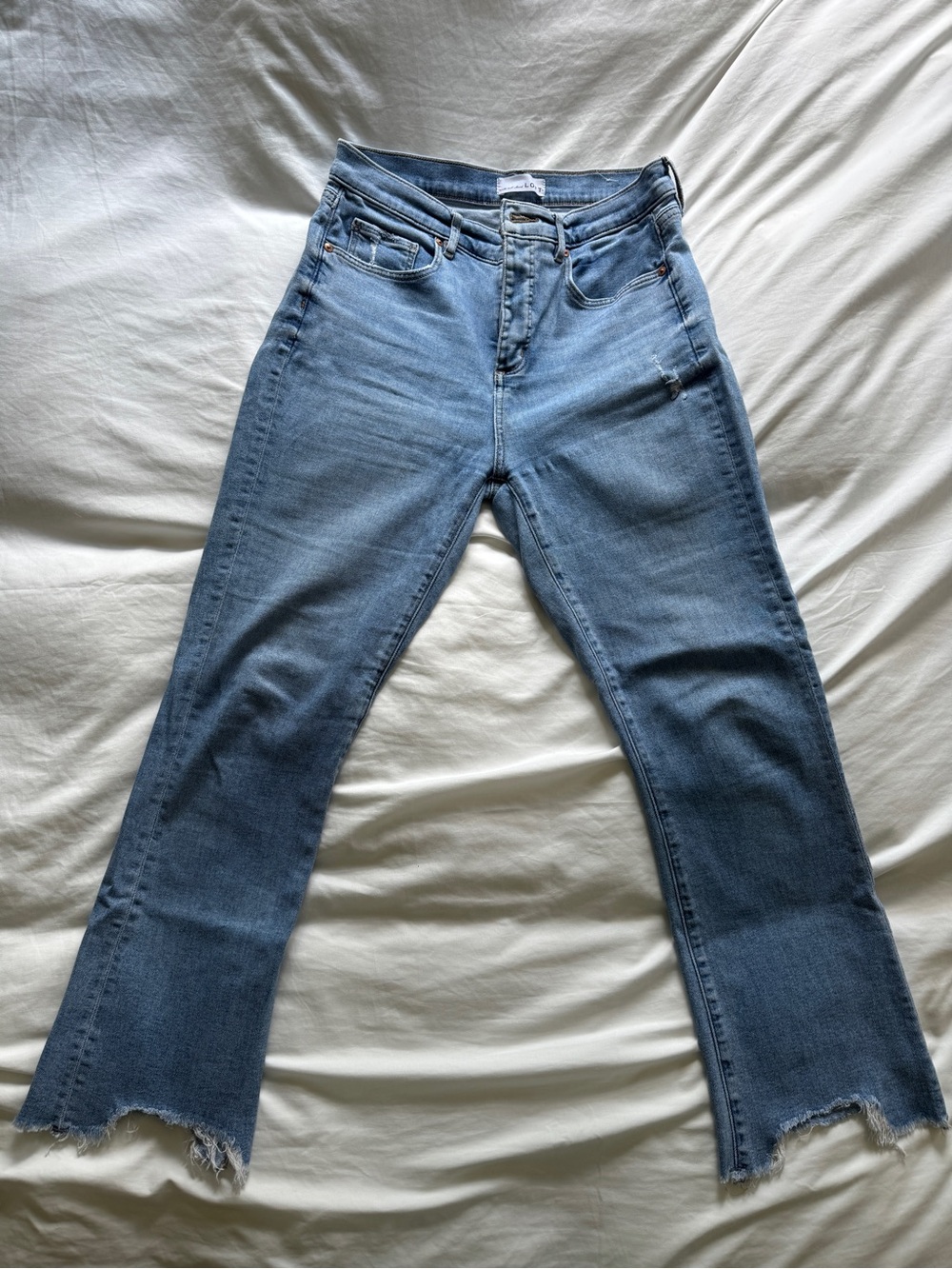 Loft Women’s Light Blue Raw Hem Jeans
